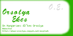 orsolya ekes business card